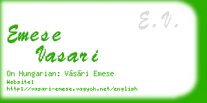 emese vasari business card